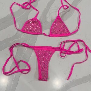 Sparkling Pink Bikini Set